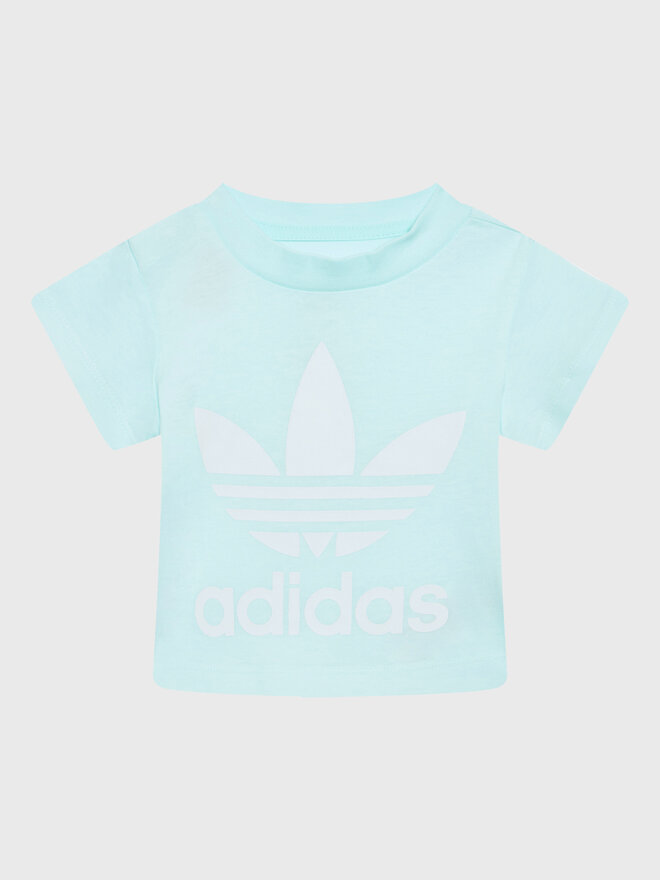 adidas adidas Marškinėliai adicolor Trefoil HS8866 Mėlyna Regular Fit