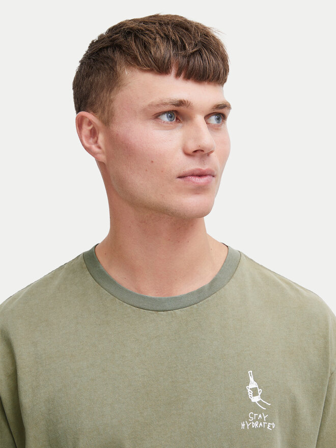 Solid Solid Camiseta Ismail 21108240 Verde Regular Fit