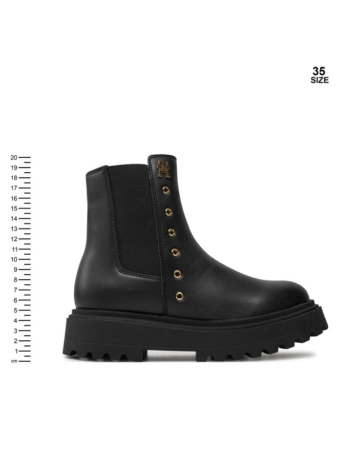 Tommy Hilfiger Ботильйони Tommy Hilfiger Chelsea T3A5-33578-1351 S Чорний