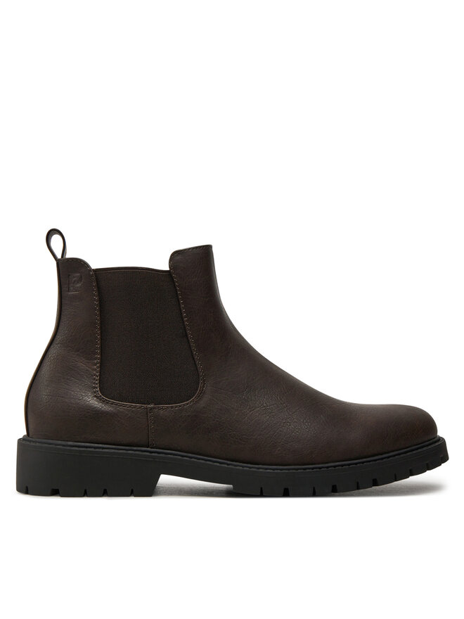 Pierre Cardin Kotníková obuv s elastickým prvkem Pierre Cardin 4714 Hnědá