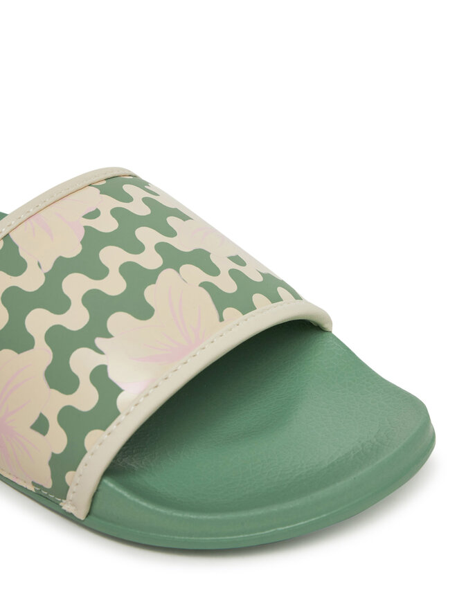Roxy Παντόφλες Roxy ARJL100909 Πράσινο