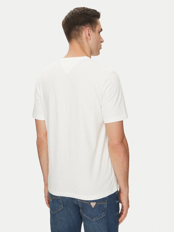 Tommy Hilfiger Tommy Hilfiger Camiseta Essential V-Neck Tee MW0MW39249 Blanco Regular Fit
