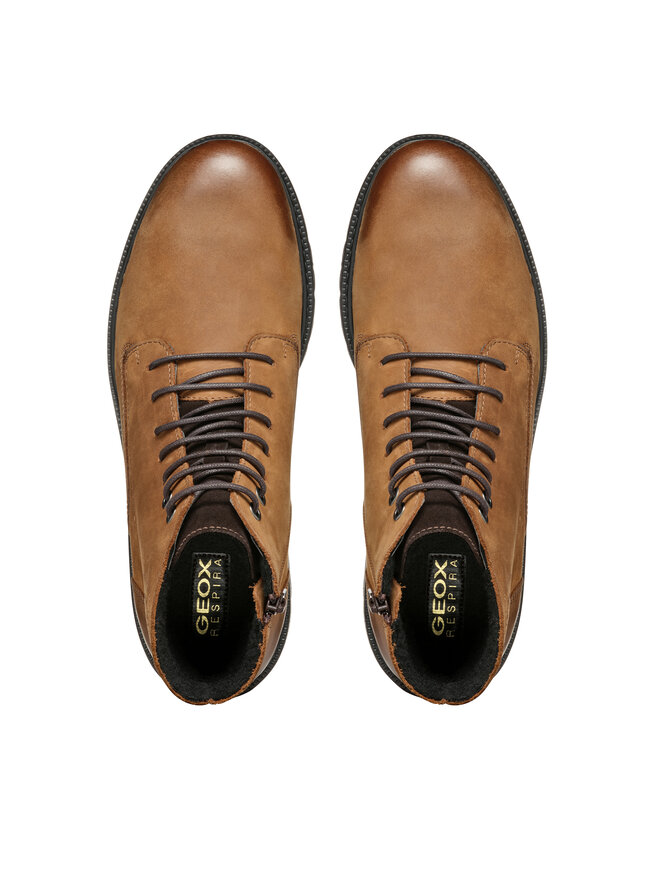 Geox Botines planos Geox U Ghiacciaio U36DGD 000CL C6009 Marrón