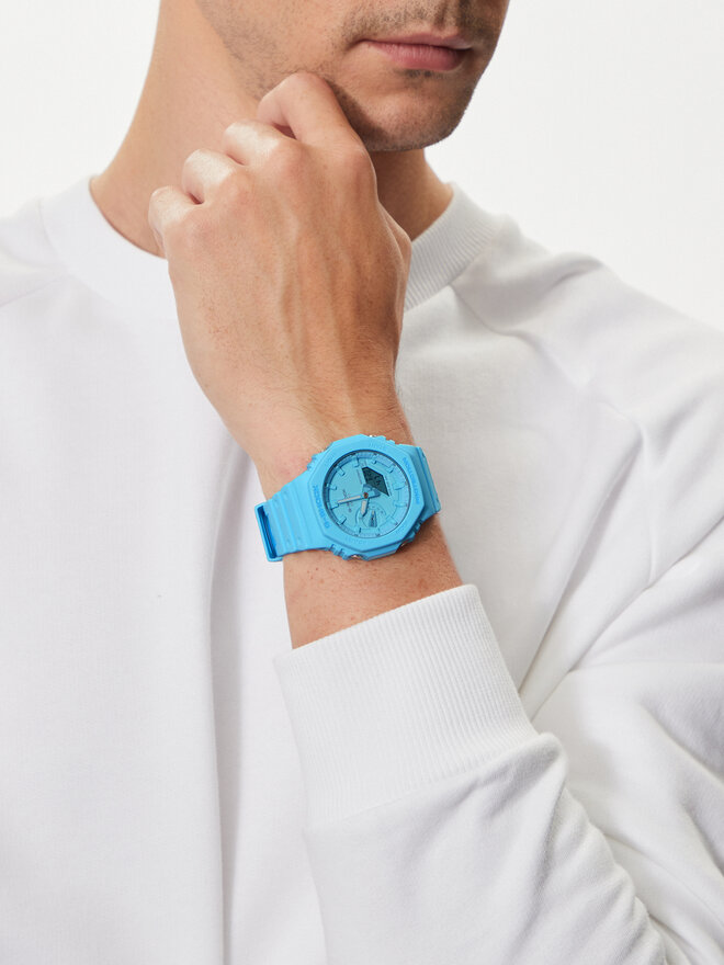 G-Shock Годинник G-Shock GA-2100-2A2ER Голубий