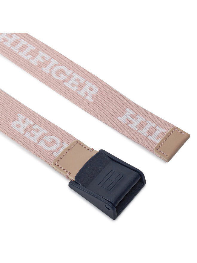 Tommy Hilfiger Pasek Dziecięcy Tommy Hilfiger Webbing Belt AU0AU01854 Różowy