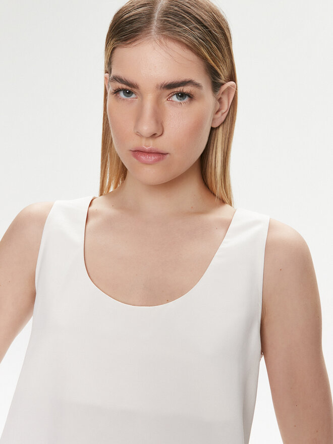 United Colors Of Benetton United Colors Of Benetton Marškinėliai 5XONDQ06Z Écru Relaxed Fit
