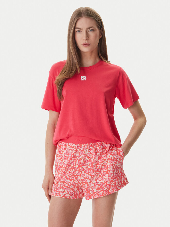 DKNY DKNY Pyjama YI90095 Korallenfarben Regular Fit