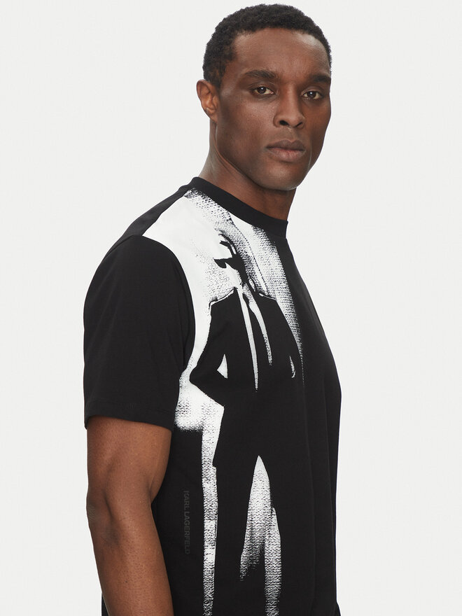 KARL LAGERFELD KARL LAGERFELD Camiseta 755149 552225 Negro Regular Fit