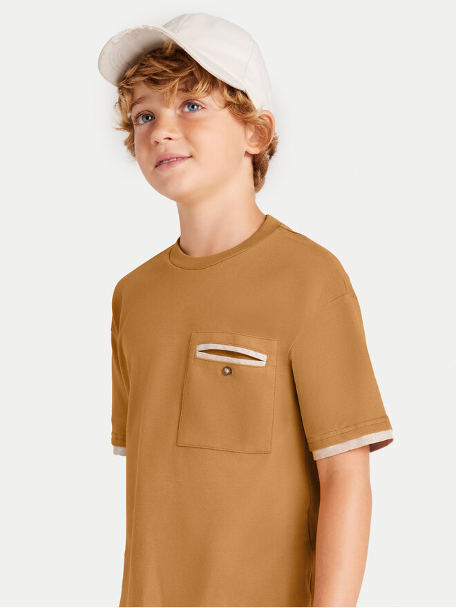 Mayoral Mayoral Majica 6004 Rjava Regular Fit