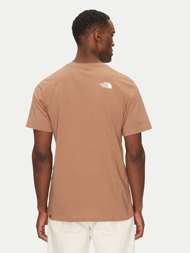The North Face The North Face Majica Simple Dome NF0A87NG Rjava Regular Fit