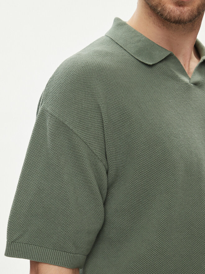 Jack&Jones Jack&Jones Pólóing Linen 12252748 Zöld Regular Fit