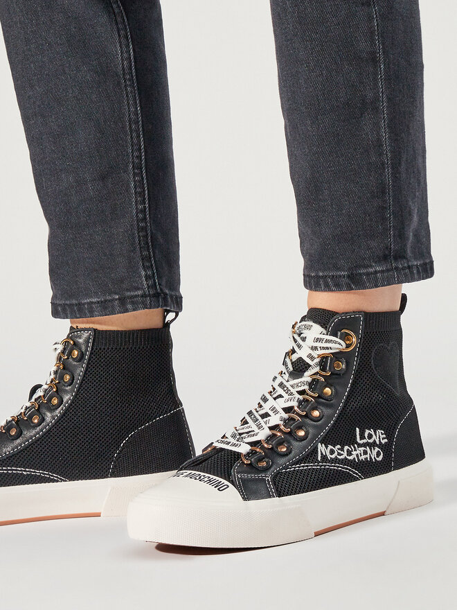 Кеди LOVE MOSCHINO JA15142G1IIY000A Чорний | evzuttya.com.ua