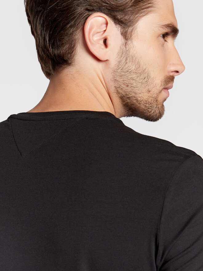 Tommy Hilfiger Tommy Hilfiger Marškinėliai Core Stretch MW0MW27540 Juoda Slim Fit