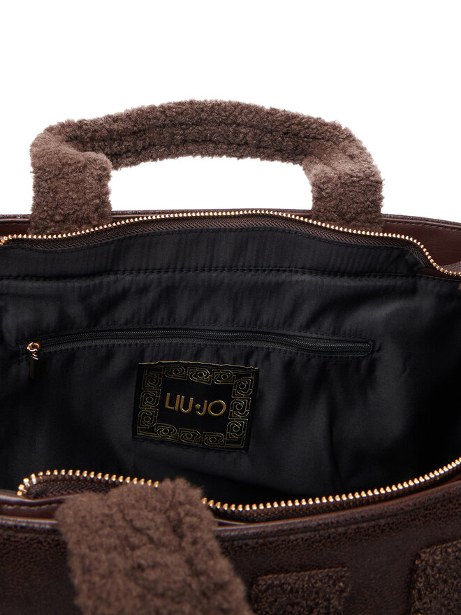 Liu Jo Сумка Liu Jo L TOTE FAKE MONTONE 2F6037 E0021 Коричневий