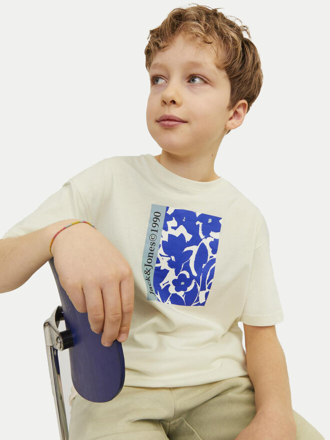 Jack&Jones Junior Jack&Jones Junior Marškinėliai Jormarbella 12257641 Écru Loose Fit