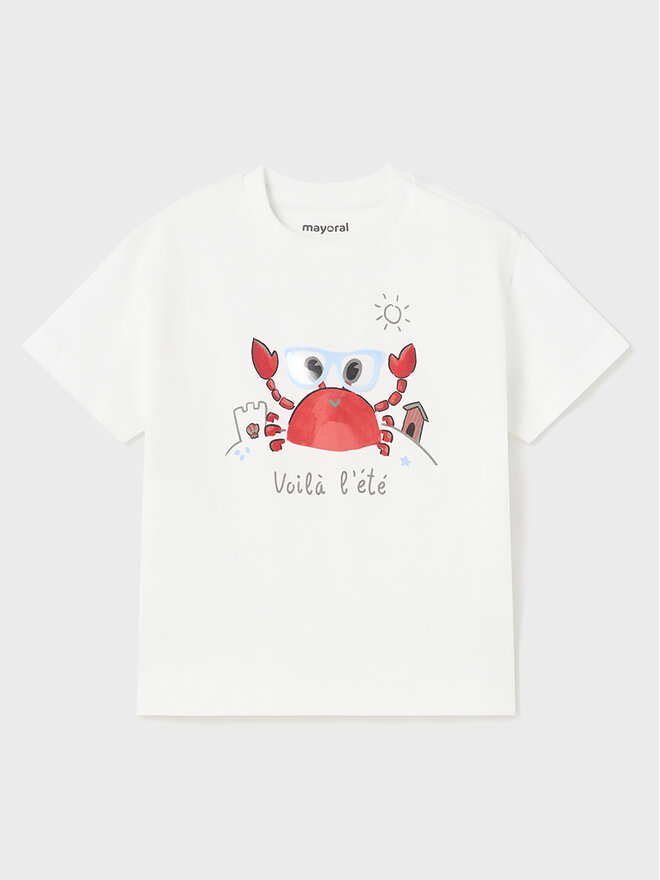 Mayoral Mayoral T-Shirt 1026 Λευκό Regular Fit