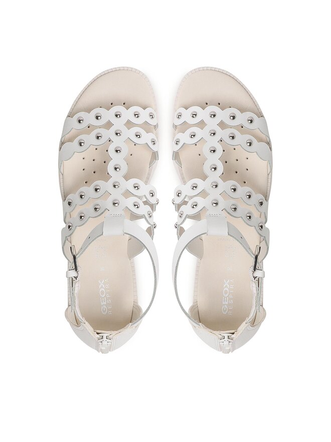 Geox Сандали Geox J Sandal Karly Girl J3535D043BCC1000 D Бял