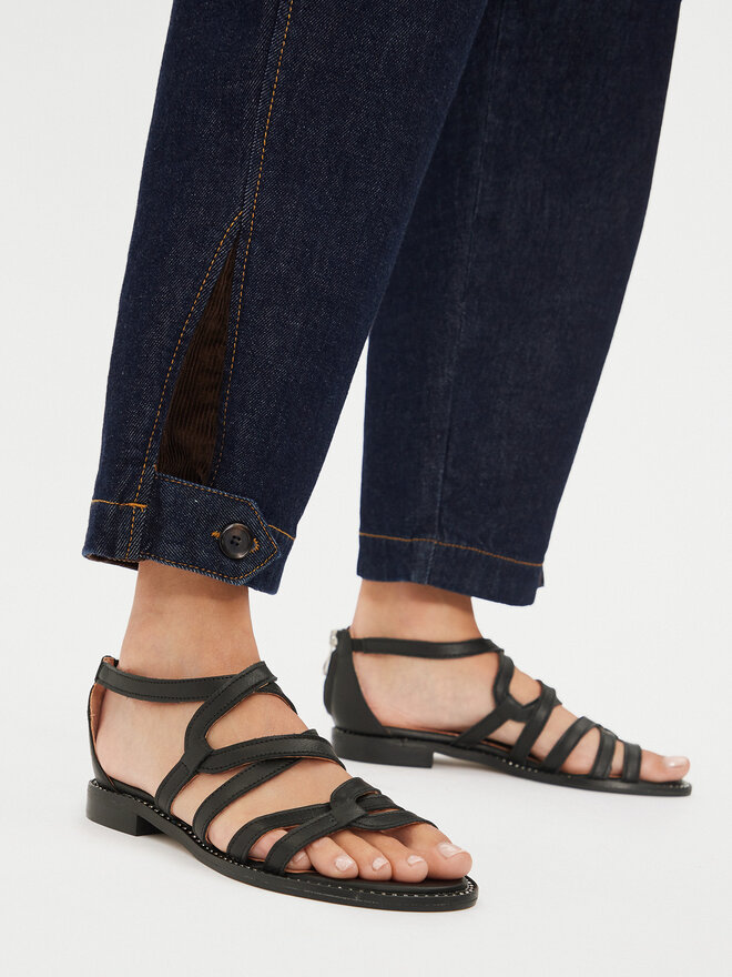 R.Polański Sandalen R.Polański 1642 Schwarz