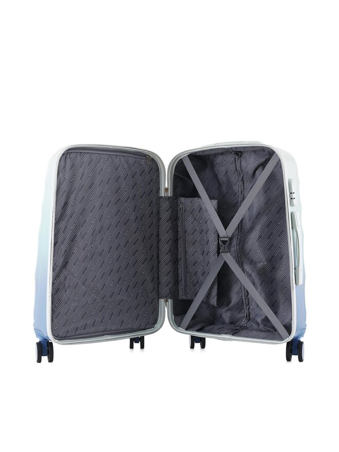 Semi Line Μεσαία Βαλίτσα Semi Line T5648-2 Μπλε