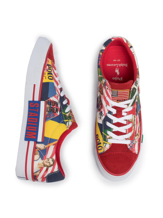 Sayer collage canvas sneaker top