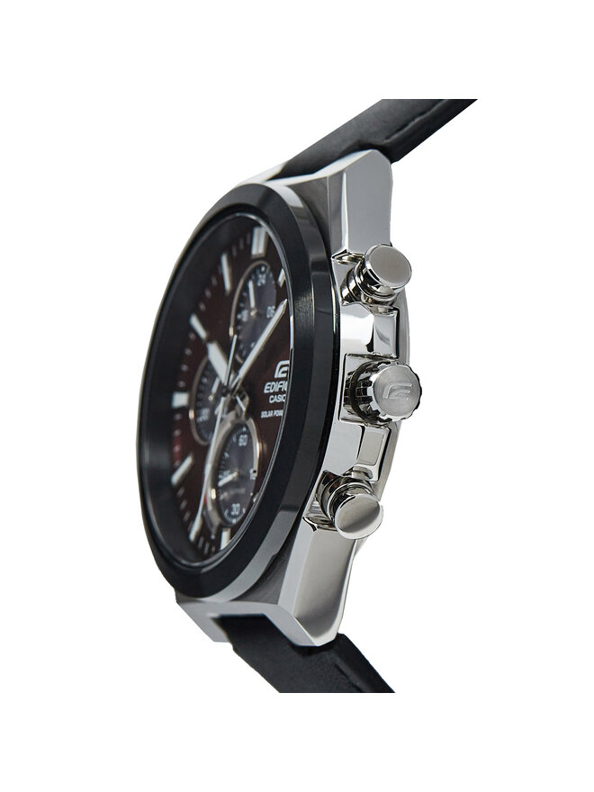 Casio Zegarek Casio Edifice Solar Powered Chronograph EFS-S630BL-5AVUEF Czarny
