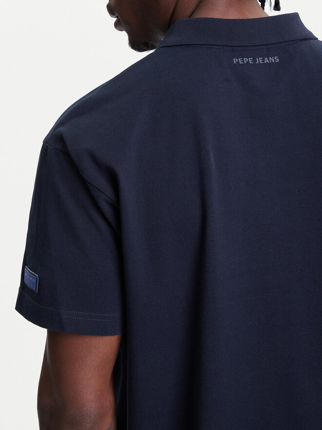 Pepe Jeans Pepe Jeans Polo marškinėliai Red Bull Racing Moto Panel RM540017 Tamsiai mėlyna Regular Fit