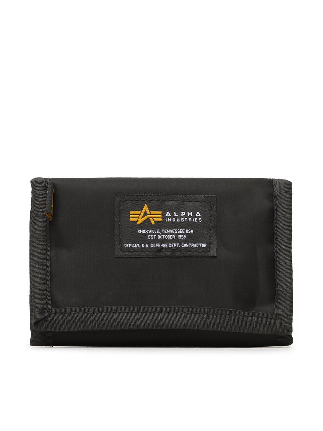 Alpha Industries Nagyméretű férfi pénztárca Alpha Industries Crew Wallet 196928 Fekete