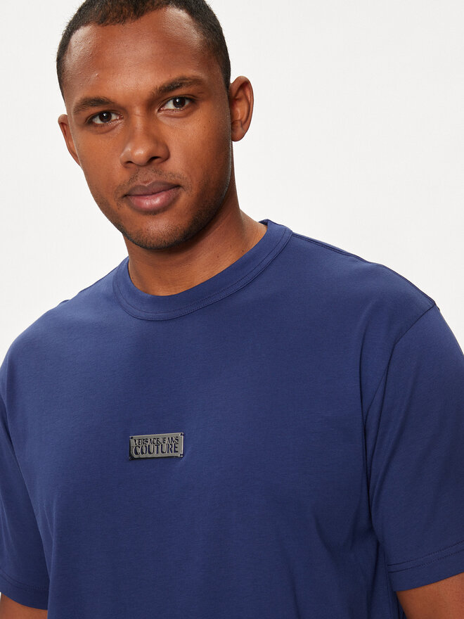 Versace Jeans Couture Versace Jeans Couture T-Shirt 77GAHT08 Dunkelblau Regular Fit
