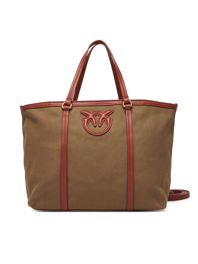 PINKO Soma PINKO Miranda Shopper Classic PE 25 PLTT 104714 A2G2 Haki