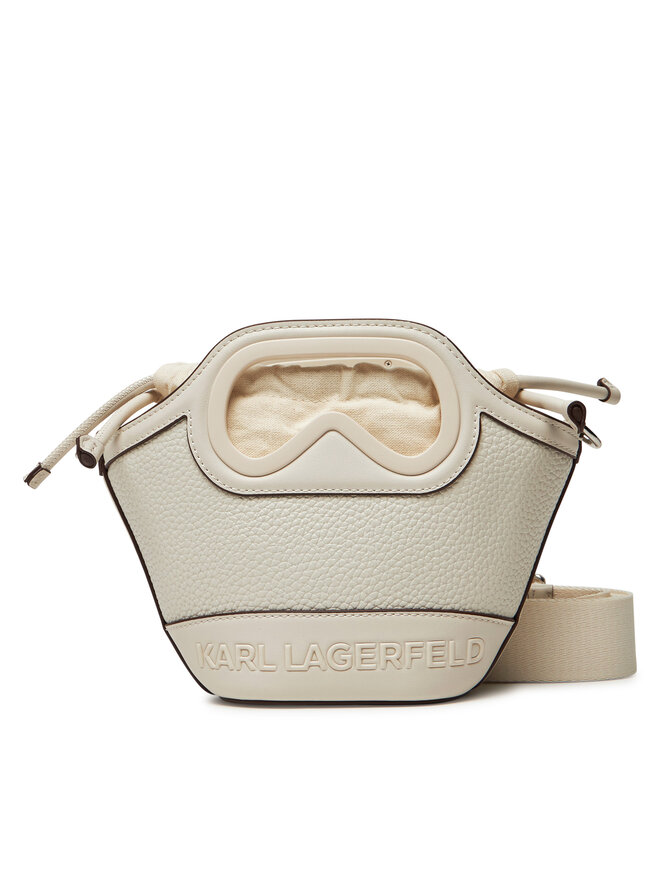 KARL LAGERFELD Táska KARL LAGERFELD A2W30046 Ekru