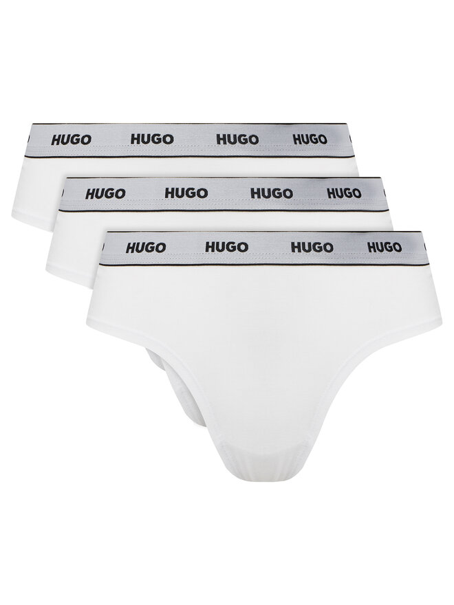 HUGO HUGO 3 db klasszikus alsó Triplet Pack Briefs 50545694 Fehér