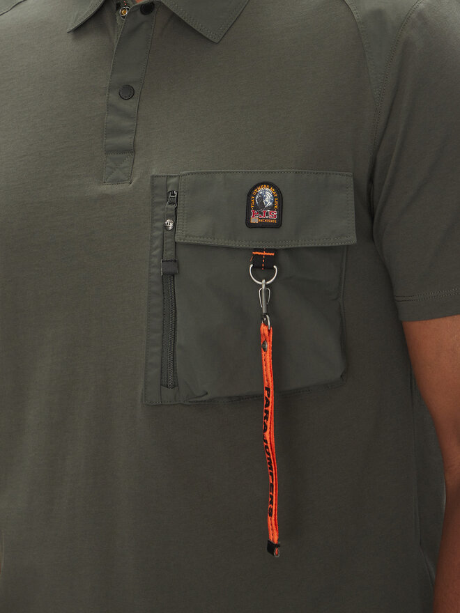 Parajumpers Parajumpers Polo marškinėliai Rescue 25SMPMPORE10 Žalia Regular Fit