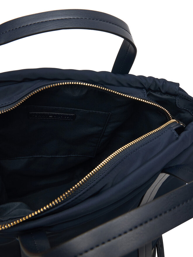 Tommy Hilfiger Rucksack Tommy Hilfiger Th Soft Nylon Tote/Backpack AW0AW19029 Dunkelblau