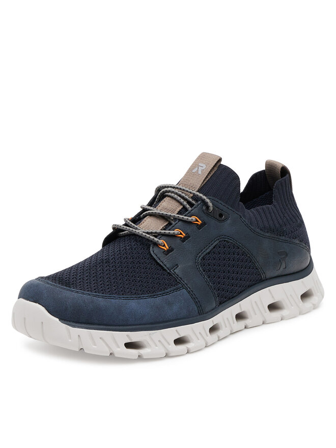 Rieker Sneakersy Rieker 04351-14 Tmavomodrá