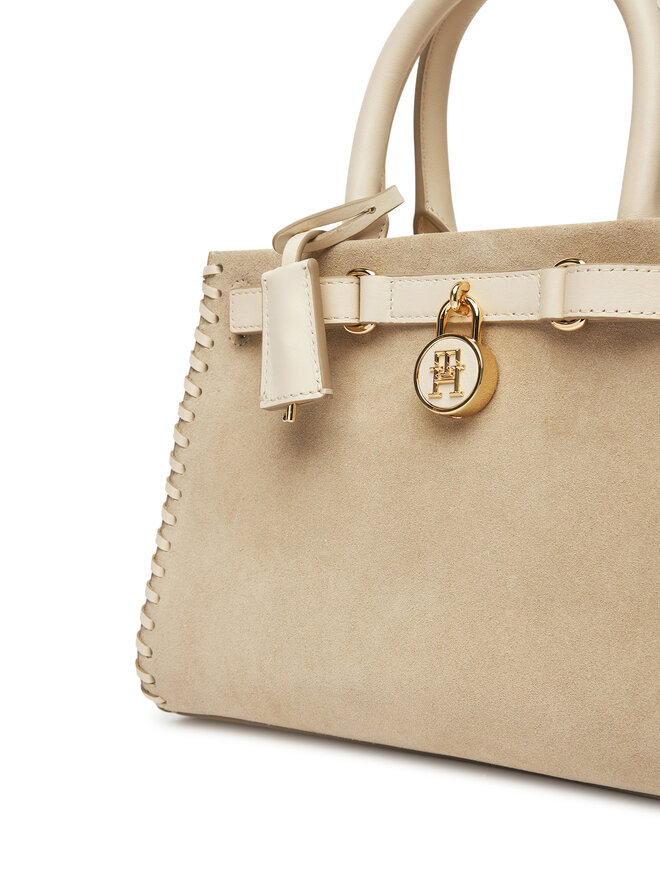 Tommy Hilfiger Kabelka Tommy Hilfiger American Icon Mini Tote Su AW0AW17469 Béžová