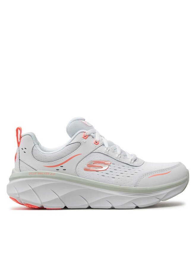Sneakers Skechers D Lux Walker 2.0 Daisy Doll 150093 WMLT Bianco escarpe
