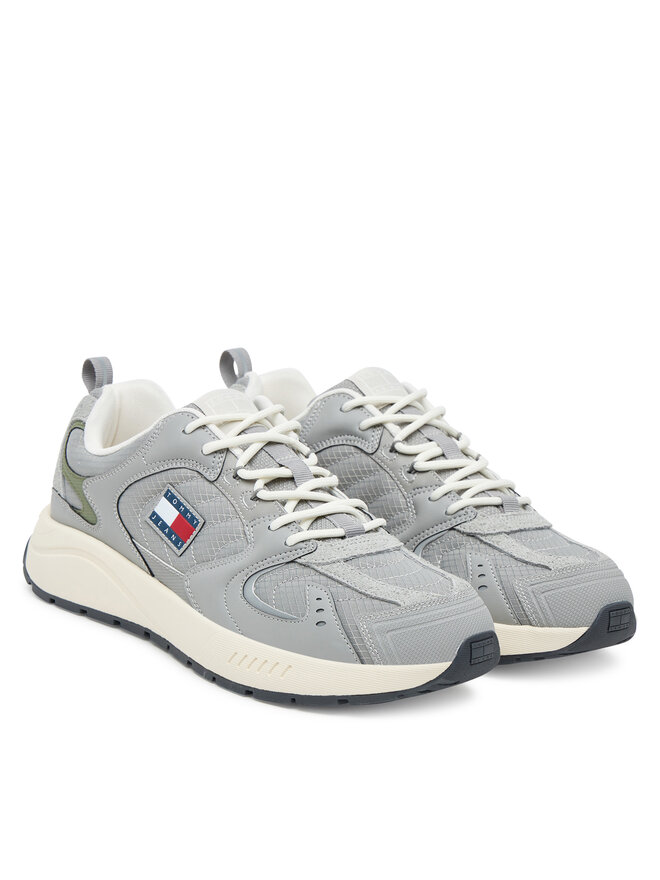 Tommy Jeans Снікерcи Tommy Jeans Tjm Runner EM0EM01581 Сірий