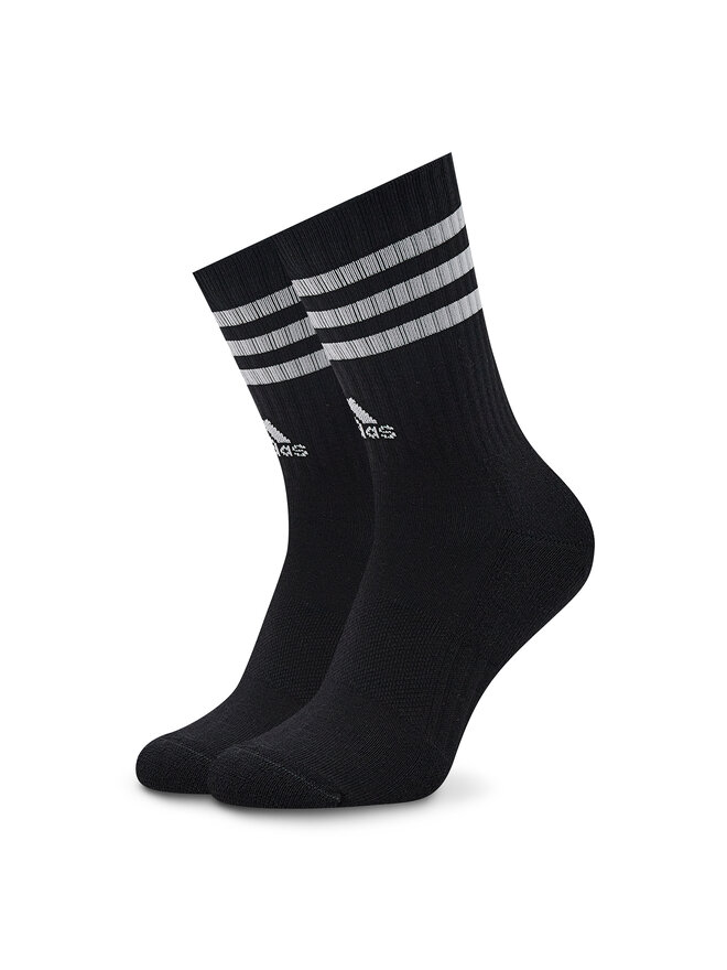 adidas Unisex Magasszárú Zokni adidas 3-Stripes Cushioned Crew Socks 3 Pairs IC1321 Fekete