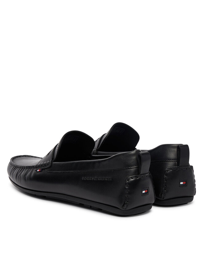 Tommy Hilfiger Mokassins Tommy Hilfiger Core Hilfiger Leather Driver FM0FM05790 Schwarz