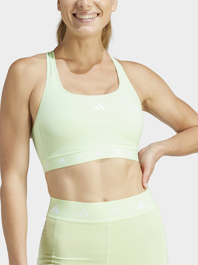 adidas adidas Αθλητικό σουτιέν Powerreact Training IT6640 Πράσινο