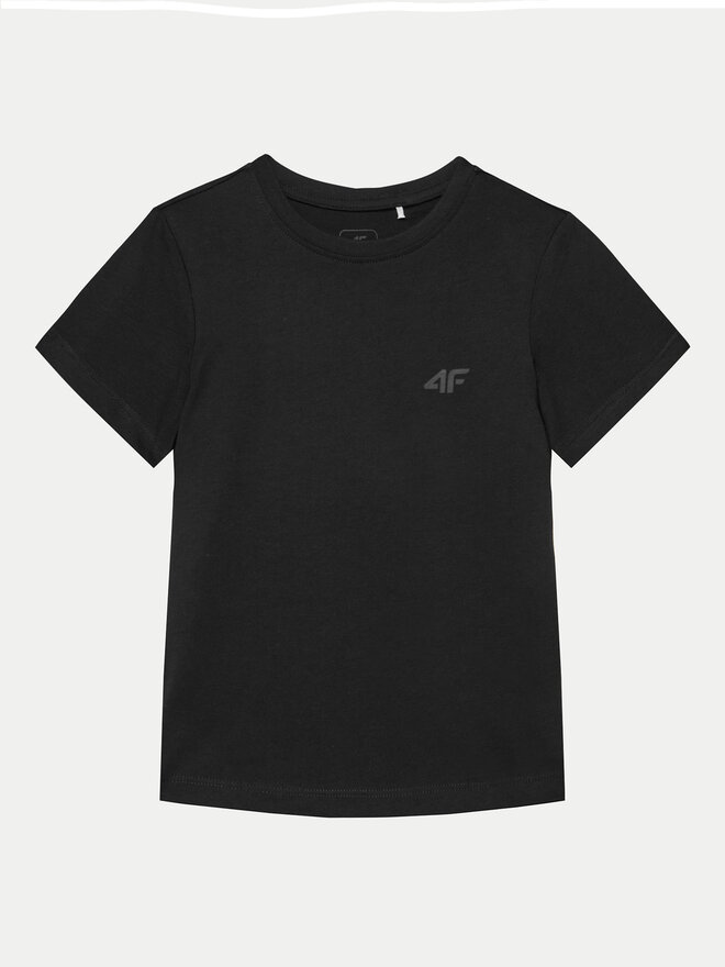 4F 4F T-Shirt 4FJWMM00TTSHM1626 Μαύρο Regular Fit