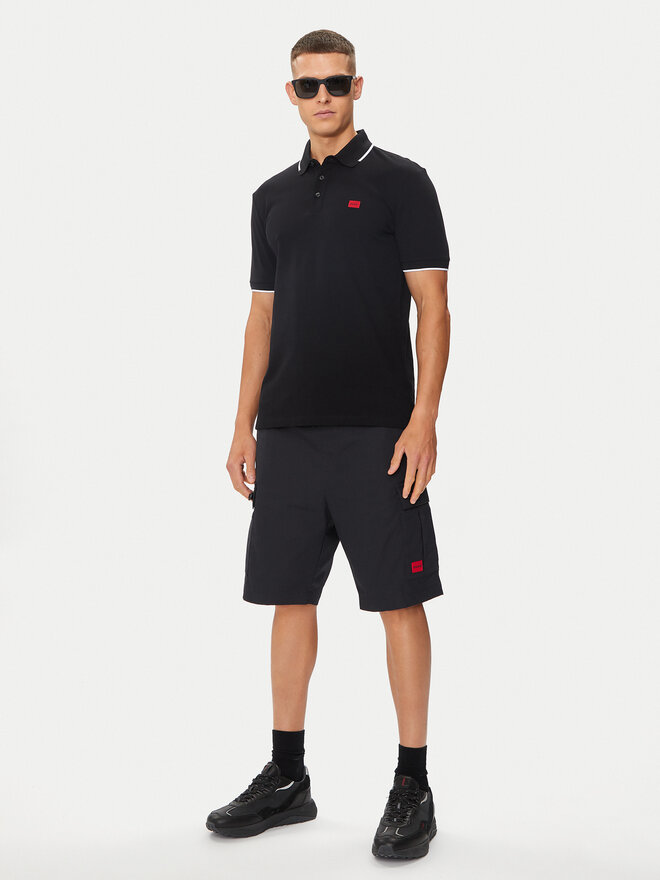 HUGO Hugo Поло Deresino232 50490775 Чорний Slim Fit