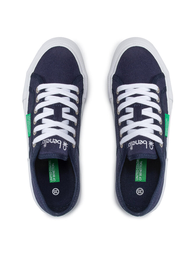 United Colors Of Benetton Sneakers aus Stoff United Colors Of Benetton Tyke Cvs BTW110110 Dunkelblau