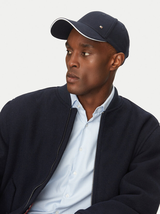 Tommy Hilfiger Šiltovka Tommy Hilfiger Corp Flannel AM0AM13164 Tmavomodrá