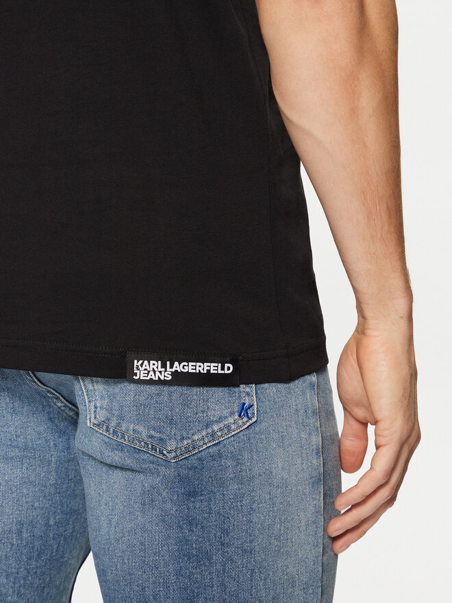 Karl Lagerfeld Jeans Karl Lagerfeld Jeans T-Shirt A1M17003 Μαύρο Slim Fit