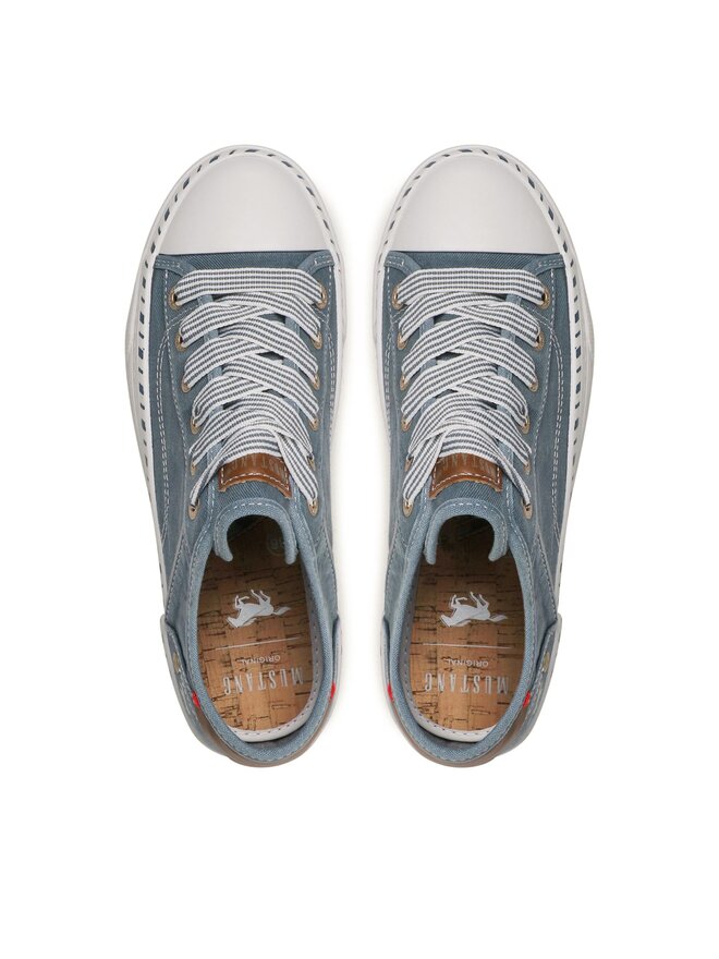 Sneakers Femme MUSTANG 1376-402-9 - Baskets Toile Confortables Tendance