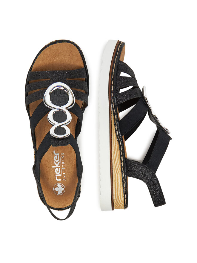 Rieker Sandale Rieker 679L4-00 Negru