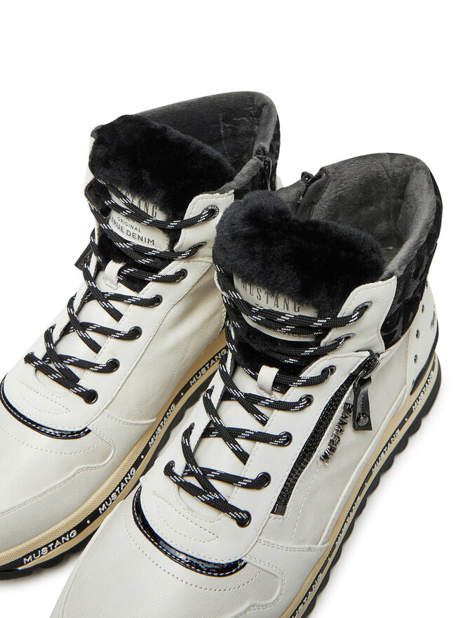 Mustang Botines planos Mustang 1364-503 Blanco