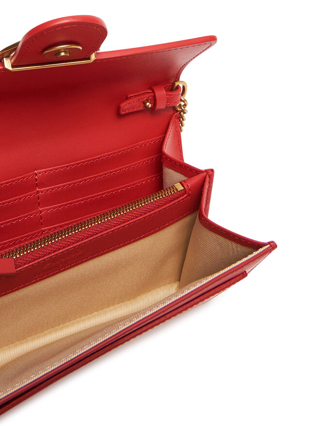 PINKO Ročna torba PINKO Love One Wallet C PE 25 PLTT 100062 A0GK Rdeča