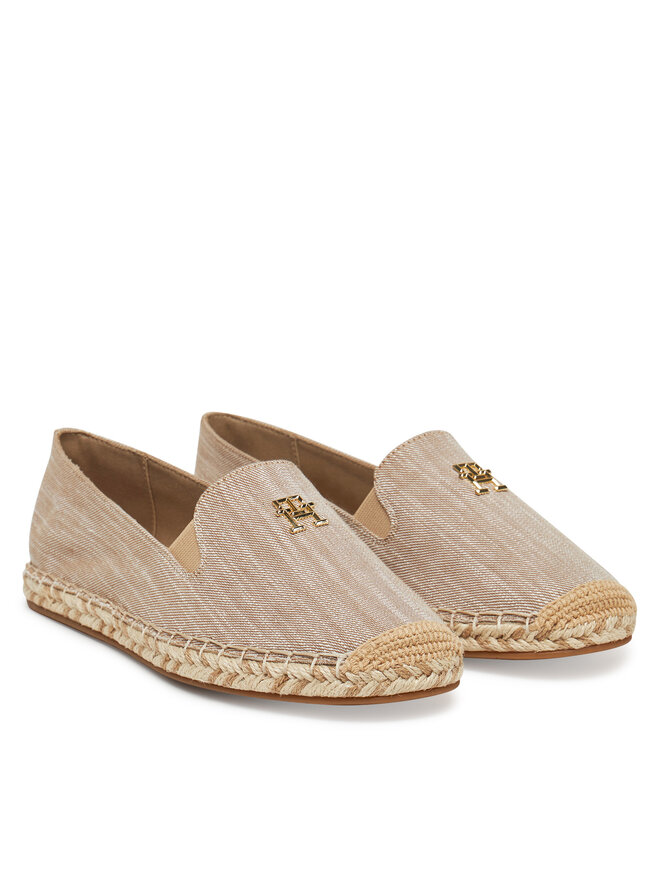 Tommy Hilfiger Espadryle Tommy Hilfiger Chambray Espadrille FW0FW08539 Beżowy